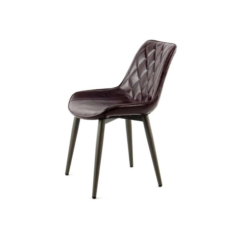 MeGusta Moderner Stuhl 2er-Set Lila Polsterstuhl Esszimmerstuhl Stella von megusta