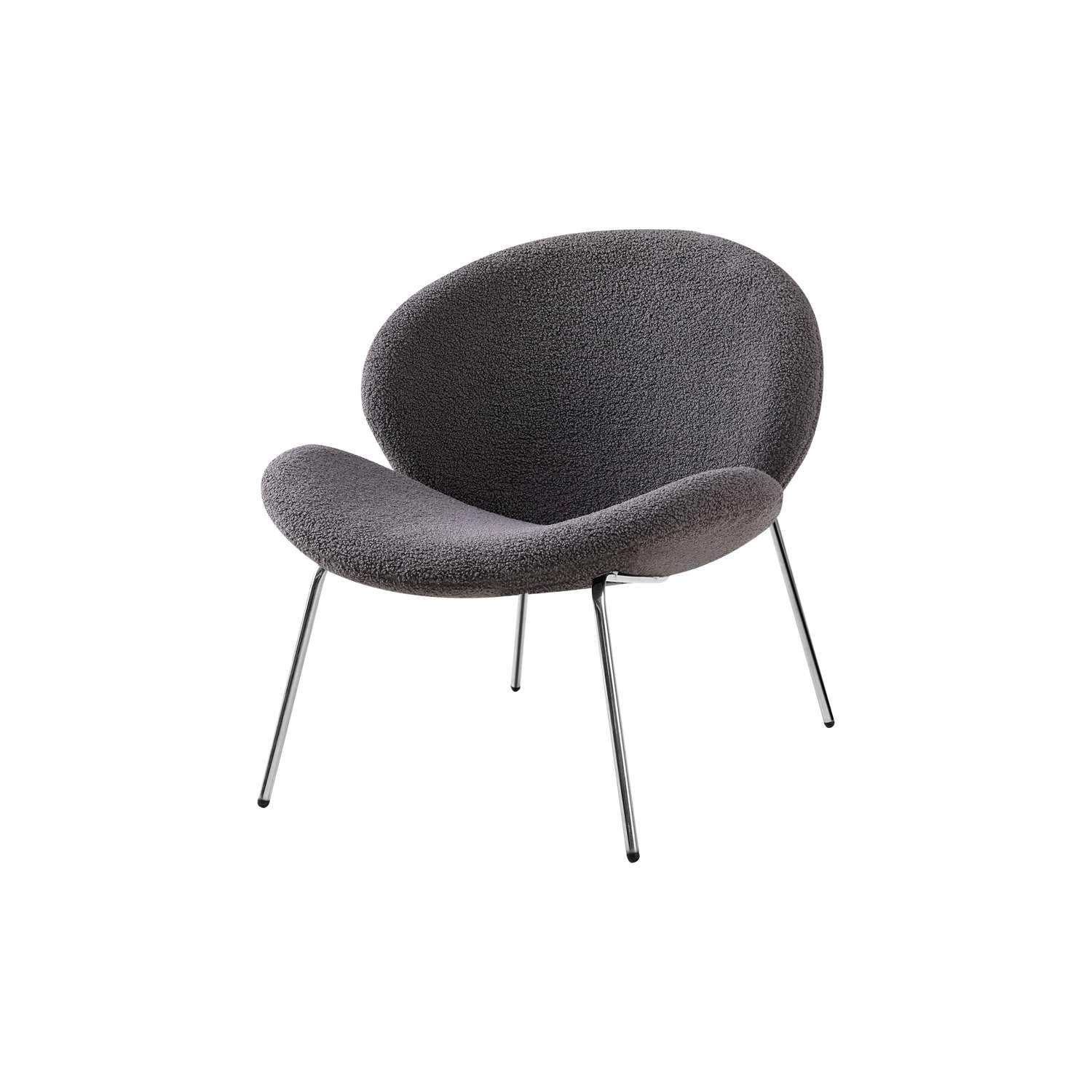 MeGusta Moderner Stuhl Lounge-Stuhl 2er-Set Grau Polsterstuhl Esszimmerstuhl Lisa von megusta