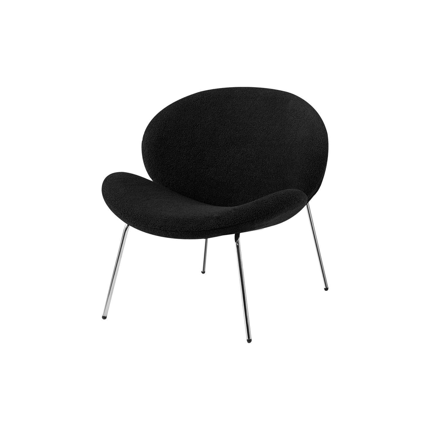 MeGusta Moderner Stuhl Lounge-Stuhl 2er-Set Schwarz Polsterstuhl Esszimmerstuhl Lisa von megusta
