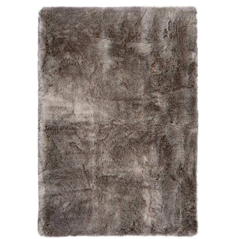 MeGusta Shaggy Hochflor Teppich Uni Modern Taupe Modacryl 160x230 cm Clara von megusta