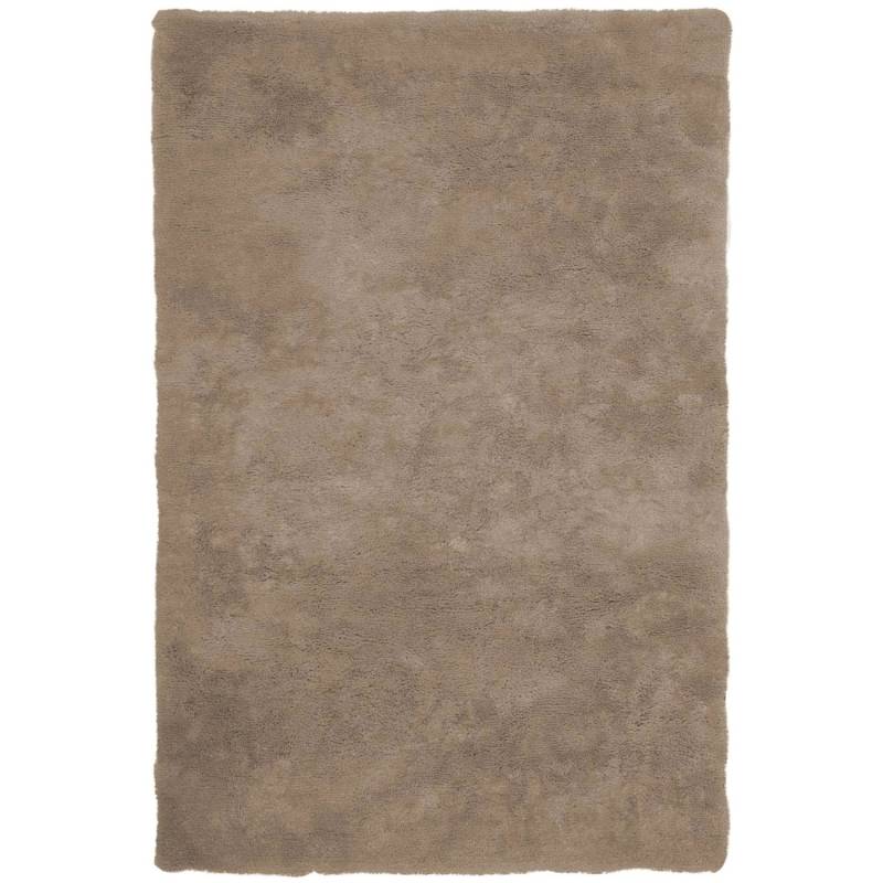 MeGusta Shaggy Hochflor Teppich Uni Modern Taupe Polyester 160x230 cm Clara von megusta