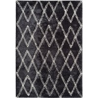 Retro-Teppich Anthrazit 200cm x 290cm von megusta