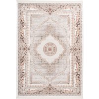 Verwaschener Teppich Grau / Lachsrosa 160cm x 230cm von megusta