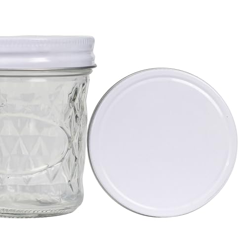 megusta!® 16 Ersatzdeckel für megusta! Einmachgläser 200 ml | weiß | Ø 70 mm | Aluminium rostfrei | nicht geeignet für normale Twist-off-Gläser von megusta