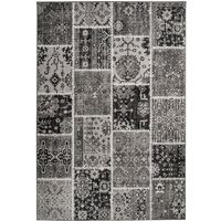 Patchwork-Teppich Teppich Grau 120cm x 170cm von megusta