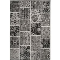 megusta Patchwork-Teppich Teppich Grau 120cm x 170cm von megusta