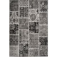 megusta Patchwork-Teppich Teppich Grau 80cm x 150cm von megusta