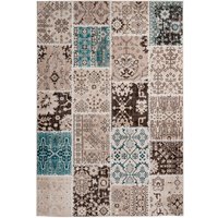 megusta Patchwork-Teppich Teppich Taupe 120cm x 170cm von megusta