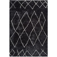 Retro Teppich Anthrazit 200cm x 290cm von megusta