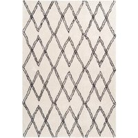 Retro Teppich Elfenbein 200cm x 290cm von megusta