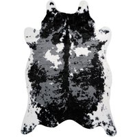 Teppich Schwarz / Weiß 160cm x 230cm von megusta