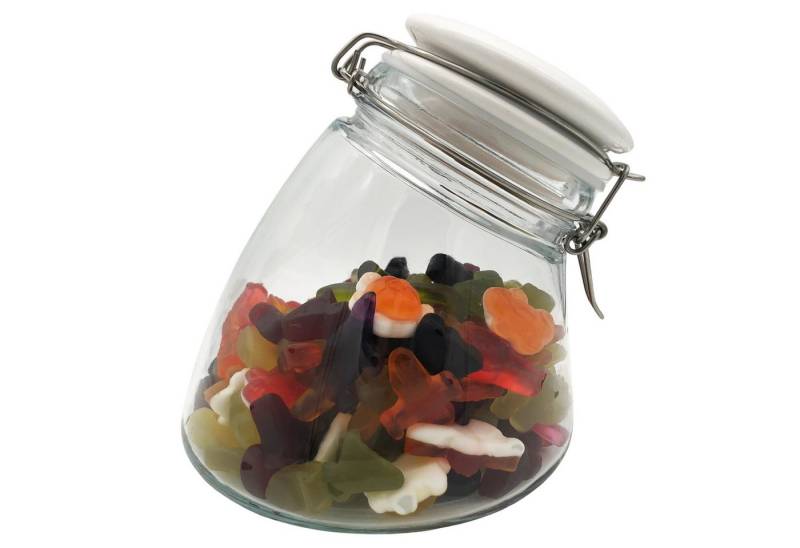 megusta! Vorratsglas Cornflakes Spender Kaffeedose Bonbonglas Keksdose, 1200 ml, Deckel Keramik, Bügelverschluss demontiertbar für Spülmaschine megusta! Vorratsglas Cornflakes Spender Kaffeedose Bonbonglas Keksdose, 1200 ml, Deckel Keramik, Bügelverschluss demontiertbar für Spülmaschine von megusta!