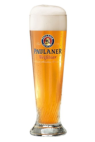 Bavariashop Paulaner Weizenglas 0,5 Liter, Weißbierglas mit Paulaner Logo von Bavariashop