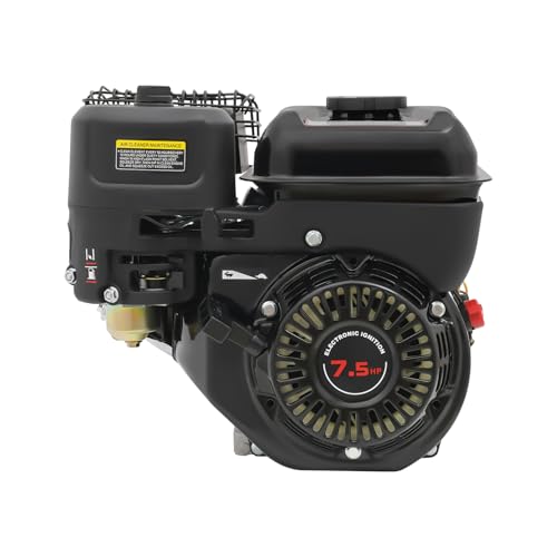 meiliwmlo 4 Takt Tragbarer Motor Benzinmotor Viertaktmotor Kartmotor Industriemotor Benzin Engine Gasmotor Mehrzweckmotor für Wasserpumpen Hochdruckreiniger usw (20mm 212cc 7.5HP Schwarz) von meiliwmlo