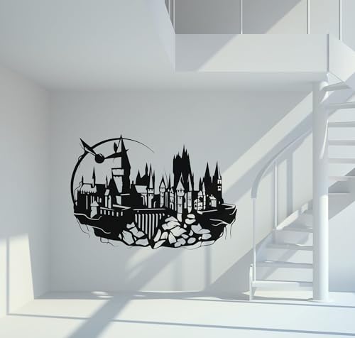 Wandtattoo Harry Potter Hogwarts Größe L - ca. 100cm x 73cm von mein-motiv.com