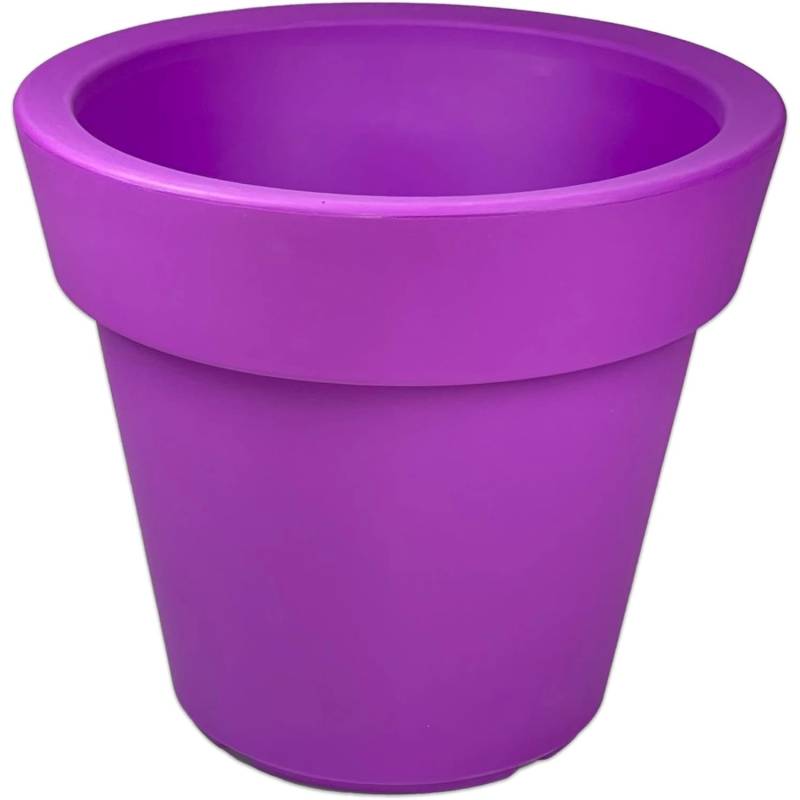 Mein-Pflanztopf  Design Pflanzkübel XXL Gemma Hochwertiger Kunststoff Ø 50 cm 40 Liter Höhe 44 cm Violett von mein-pflanztopf.de
