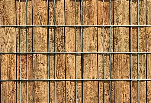 mein-zaunsichtschutz Sichtschutzstreifen in vielen Motiven, beidseitig Bedruckt aus Polyester-Filz für Doppelstabmattenzaun - KEIN PVC (Lattenzaun) von mein-zaunsichtschutz