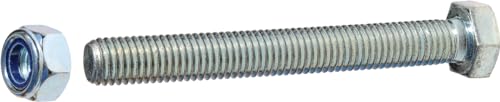 Sechskantschraube M12x90 M12 x 90mm DIN 931/10.9 verzinkt inkl. selbsts. Mutter Sechskantschraube M12x90 M12 x 90mm DIN 931/10.9 verzinkt inkl. selbsts. Mutter von meinAnhängerersatzteil