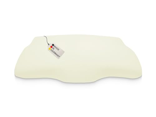 DUKAL | Bezug für Derila (Kingsize) Memory Foam Kopfkissen | 34 x 60 cm | aus hochwertigem DOPPEL-Jersey | 100% Baumwolle | Farbe: Creme von meinbezug