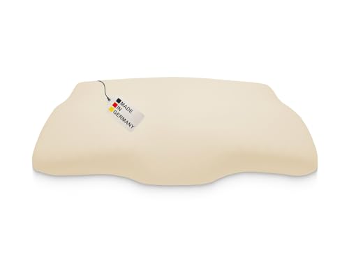 DUKAL | Bezug für Derila (Kingsize) Memory Foam Kopfkissen | 34 x 60 cm | aus hochwertigem DOPPEL-Jersey | 100% Baumwolle | Farbe: Natur von meinbezug