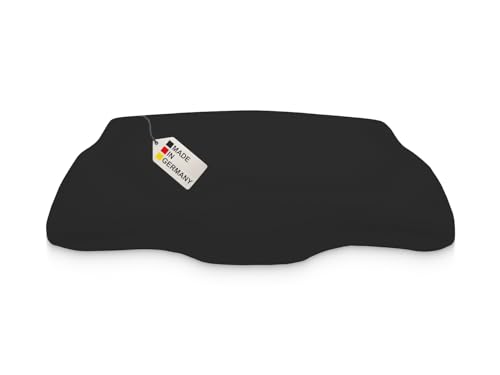 DUKAL | Bezug für Derila (Kingsize) Memory Foam Kopfkissen | 34 x 60 cm | aus hochwertigem DOPPEL-Jersey | 100% Baumwolle | Farbe: schwarz von meinbezug