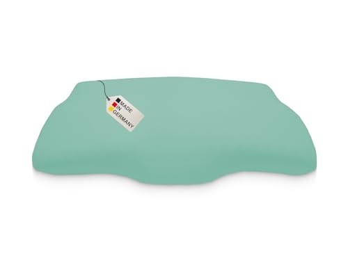 DUKAL | Bezug für Derila (Queensize) Memory Foam Kopfkissen | 30 x 50 cm | aus hochwertigem DOPPEL-Jersey | 100% Baumwolle | Farbe: Jade von meinbezug