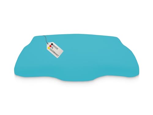 DUKAL | Bezug für Derila (Queensize) Memory Foam Kopfkissen | 30 x 50 cm | aus hochwertigem DOPPEL-Jersey | 100% Baumwolle | Farbe: Ocean-blau von meinbezug