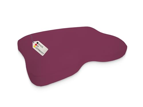 DUKAL | Kissenbezug perfekt passend für Liebscher & Bracht Nackenkissen | 40 x 55 cm | aus hochwertigem DOPPEL-Jersey | 100% Baumwolle | Farbe: Burgund von meinbezug