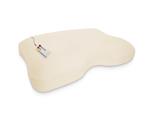 DUKAL | Kissenbezug perfekt passend für Liebscher & Bracht Nackenkissen | 40 x 55 cm | aus hochwertigem DOPPEL-Jersey | 100% Baumwolle | Farbe: Natur von meinbezug
