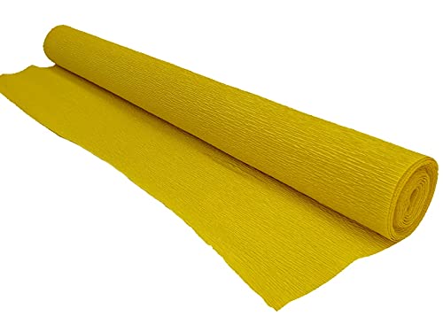 5 Rollen Floristen Krepppapier Bastelpapier je 250cm in tollen Farben (GELB) von meindekoartikel