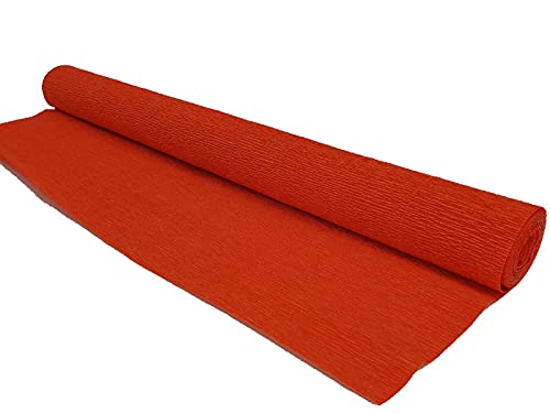 5 Rollen Floristen Krepppapier Bastelpapier je 250cm in tollen Farben (ORANGE) von meindekoartikel