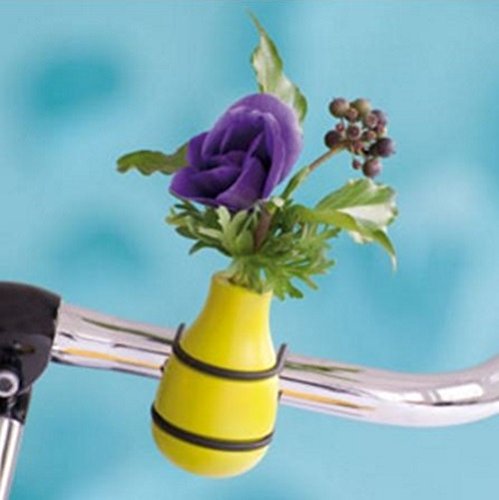 Fahrradvase Frieda Fahrradlenker Blumenvase Lenker-Vase (grün) von meindekoartikel