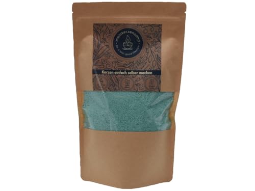 KERZENSAND Wachsgranulat 400g inkl. 3 Dochte - Palmwachs Kerzengranulat - universal einsetzbar - kreativ - vielseitig - dekorativ - Farbe: Mint KERZENSAND Wachsgranulat 400g inkl. 3 Dochte - Palmwachs Kerzengranulat - universal einsetzbar - kreativ - vielseitig - dekorativ - Farbe: Mint von meindekoartikel