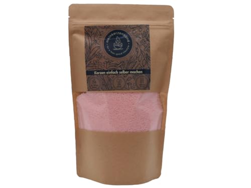 KERZENSAND Wachsgranulat 400g inkl. 3 Dochte - Palmwachs Kerzengranulat - universal einsetzbar - kreativ - vielseitig - dekorativ - Farbe: Rosa KERZENSAND Wachsgranulat 400g inkl. 3 Dochte - Palmwachs Kerzengranulat - universal einsetzbar - kreativ - vielseitig - dekorativ - Farbe: Rosa von meindekoartikel