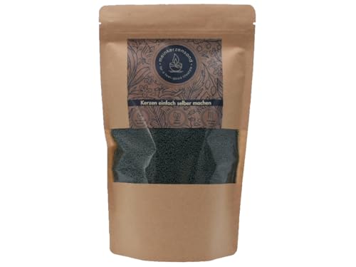 KERZENSAND Wachsgranulat 400g inkl. 3 Dochte - Palmwachs Kerzengranulat - universal einsetzbar - kreativ - vielseitig - dekorativ - Farbe: Tannengrün KERZENSAND Wachsgranulat 400g inkl. 3 Dochte - Palmwachs Kerzengranulat - universal einsetzbar - kreativ - vielseitig - dekorativ - Farbe: Tannengrün von meindekoartikel