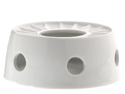 Stövchen Teewärmer aus Porzellan Ø13,5cm x H6cm - für Teekanne mit Teelicht geeignet Klassisch Elegant Wärmer für Tee Kaffeetisch Küchenzubehör Geschenkidee stilvolle Tischdekoration Stövchen Teewärmer aus Porzellan Ø13,5cm x H6cm - für Teekanne mit Teelicht geeignet Klassisch Elegant Wärmer für Tee Kaffeetisch Küchenzubehör Geschenkidee stilvolle Tischdekoration von meindekoartikel