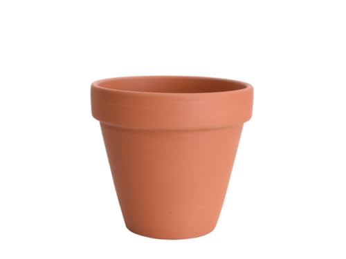 Tontopf Pflanztopf Blumentopf - für alle Pflanzen - innen und aussen - robust wiederverwendbar langlebig - Naturprodukt für mehr Bewusstsein (5 Stück - Innen Ø 6,3cm - Höhe 5,9cm) von meindekoartikel