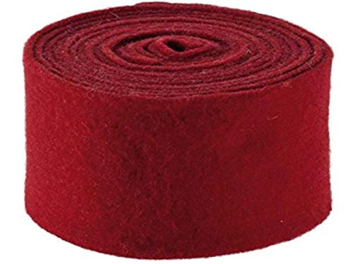 Topfband - Filz-Wolle - Filzband 15cm x 5m - in vielen Farben (Rot) von meindekoartikel