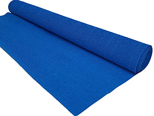 5 Rollen Floristen Krepppapier Bastelpapier je 250cm in tollen Farben (BLAU) von meindekoartikel