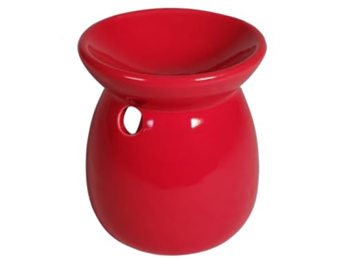 meindekoartikel Duftlampe Aromalampe - Clasico- für Duftöl Duftwachs aus Keramik Höhe 10cm (Rot) von meindekoartikel