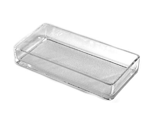 meindekoartikel Glasschale Dekoschale Steen - elegante Schale aus Glas für Tischdeko, Kerzen, Blumen, Snacks in Verschiedene Varianten (Breite 24 cm - Tiefe 11 cm - Höhe 4 cm) von meindekoartikel