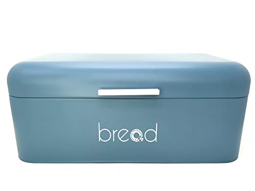 meindekoartikel Moderner Brotkasten Frischehaltebox für Brot, Brötchen oder Gebäck - B42xT22xH16cm (BLAU) von meindekoartikel