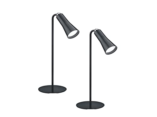 2er-Set Akku Leuchten 3in1 mit Magnet für 3 Basis Stationen, Schwarz von meineWunschleuchte