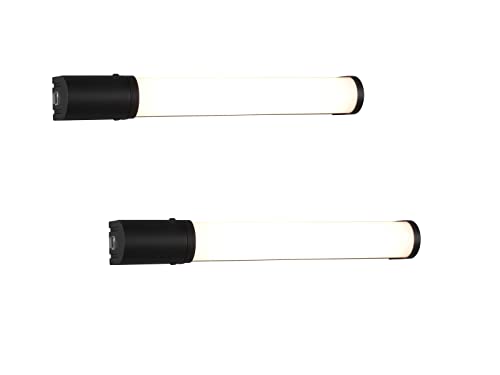 2er Set Badezimmer Wandleuchten mit Steckdose & Schalter in Schwarz, B 41,5cm 2er Set Badezimmer Wandleuchten mit Steckdose & Schalter in Schwarz, B 41,5cm von meineWunschleuchte