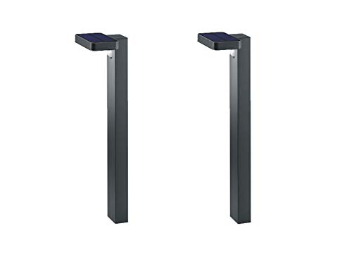 2er-Set LED Solar Wegeleuchten mit Bewegungsmelder Höhe 60cm von meineWunschleuchte
