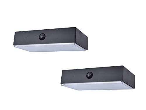Solar Wandleuchte 2er SET Up and Down Light mit Bewegungsmelder, per App steuerbar, Schwarz Breite 18cm Solar Wandleuchte 2er SET Up and Down Light mit Bewegungsmelder, per App steuerbar, Schwarz Breite 18cm von meineWunschleuchte
