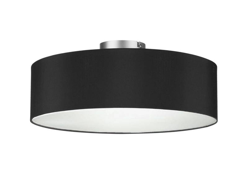 meineWunschleuchte Deckenleuchte, ohne Leuchtmittel, stylische Lampe über-n Esstisch Stoff-lampen für Galerie Schwarz Ø40cm von meineWunschleuchte