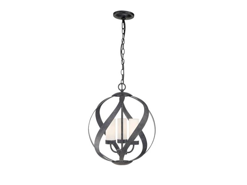 Elstead LIGHTING LED Außen-Deckenleuchte, LED wechselbar, warmweiß, ausgefallen-e Pendelleuchte hängend für Treppenhaus & Galerie, Ø41cm von Elstead LIGHTING