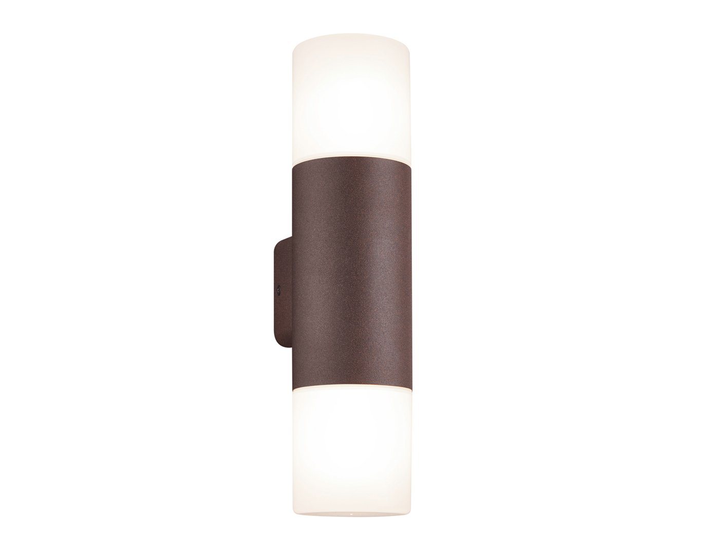 TRIO Leuchten LED Außen-Wandleuchte, LED wechselbar, Warmweiß, Up Down Fassadenlampe Rost-optik, 33cm, Terrassenleuchten Hauswand von TRIO Leuchten