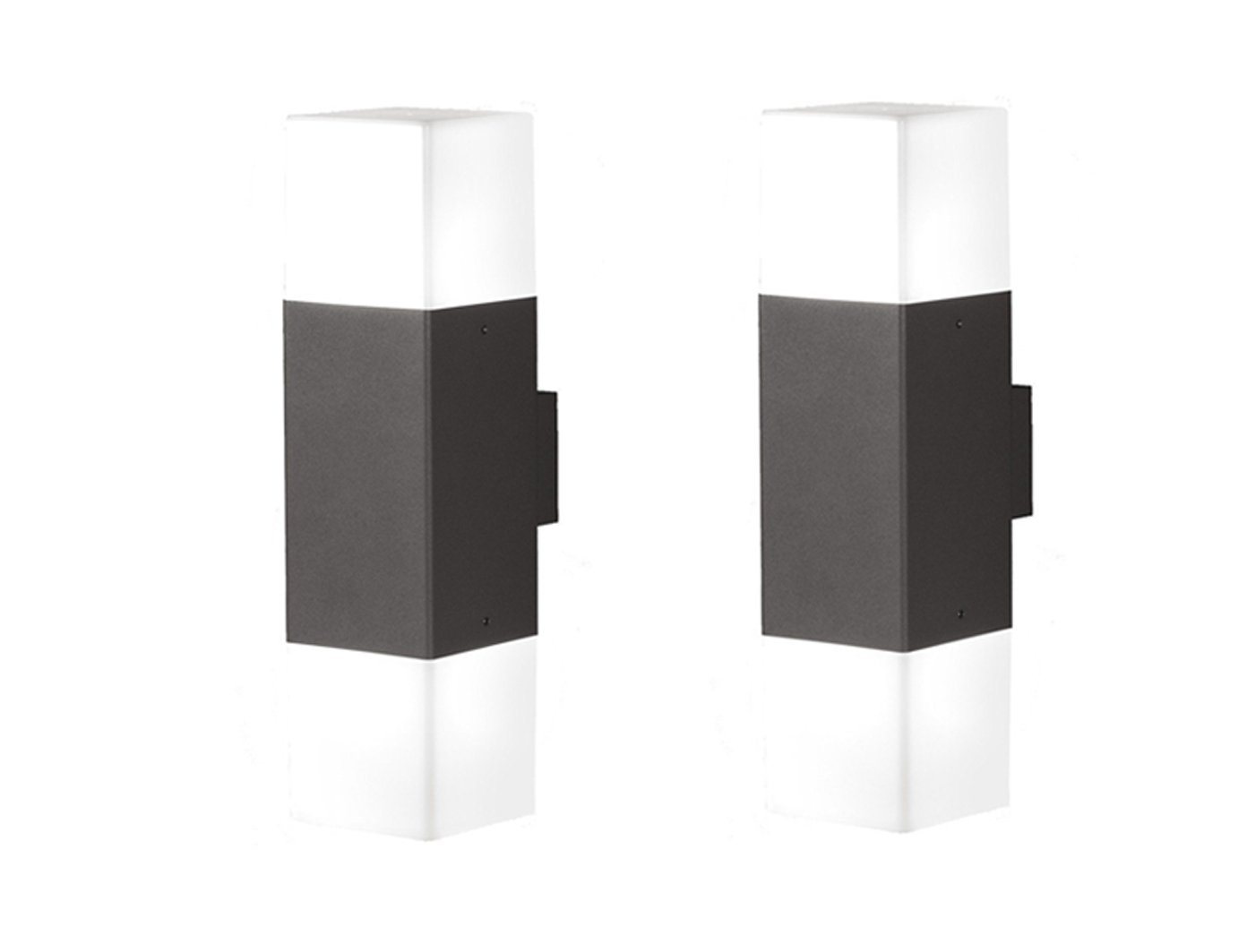 TRIO Leuchten LED Außen-Wandleuchte, LED wechselbar, Warmweiß, 2er-Set Fassadenlampe Up Down, Anthrazit 33cm, Haus-wand beleuchten TRIO Leuchten LED Außen-Wandleuchte, LED wechselbar, Warmweiß, 2er-Set Fassadenlampe Up Down, Anthrazit 33cm, Haus-wand beleuchten von TRIO Leuchten